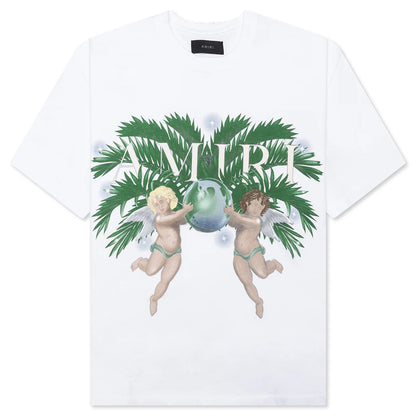 Airbrush Cherub Tee White