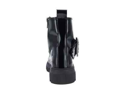 Botas Miroslava de Charol Negro para Niña