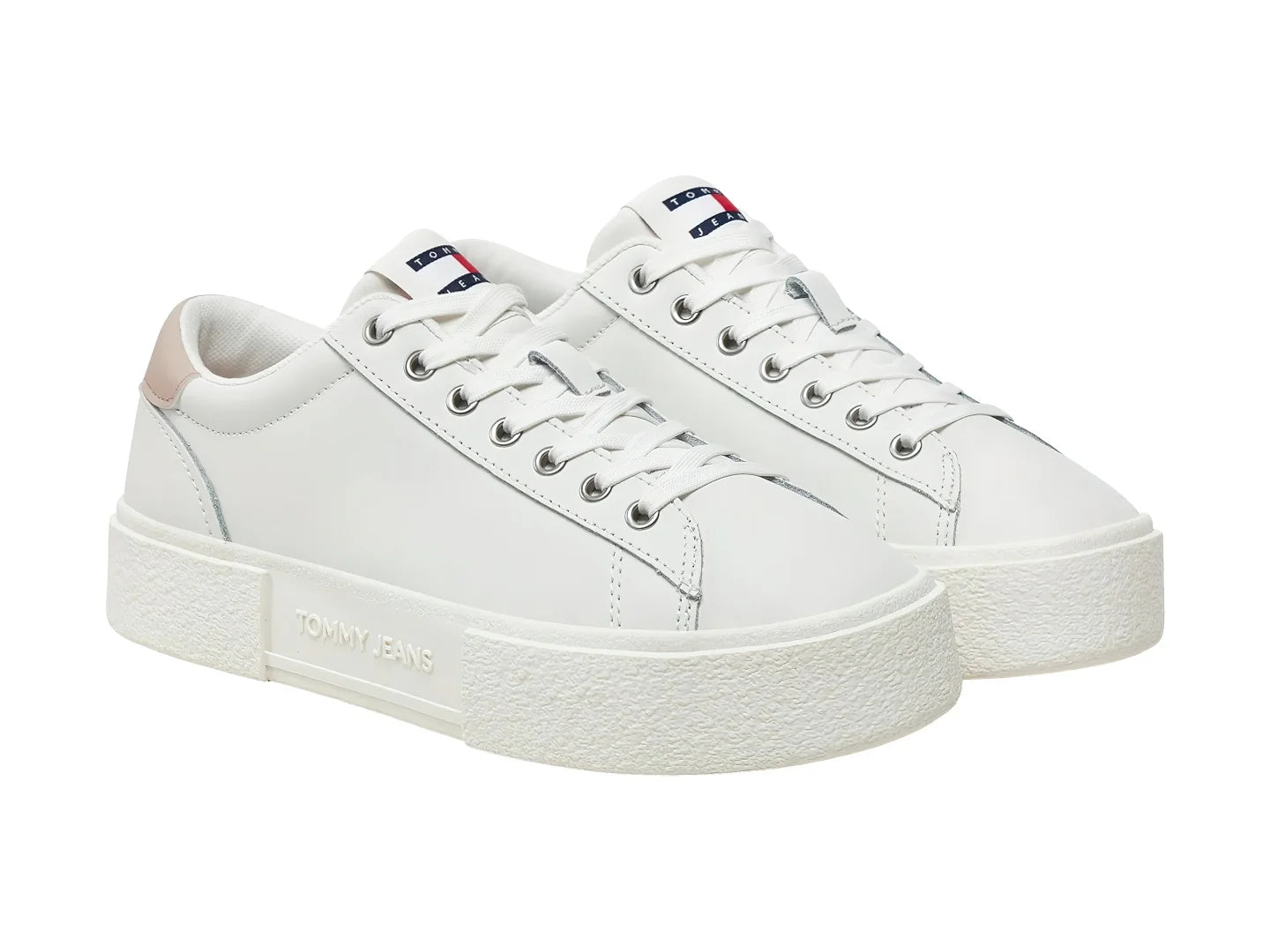 Tenis Tommy Hilfiger Flatform Ecru para Mujer