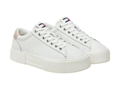 Tenis Tommy Hilfiger Flatform Ecru para Mujer