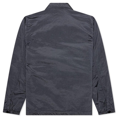 Nylon Coach Jacket Lead Grey