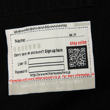 Sweat Pants Combined Cargo Pants Black