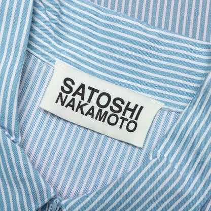 Racer Oversized Workshirt Blue Stripes