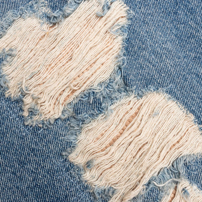 Super Distressed Denim Blue Wash
