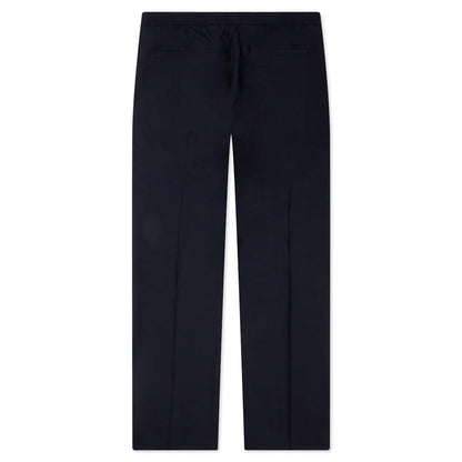 Slim Fit Formal Wool and Mohair Pants Night Blue