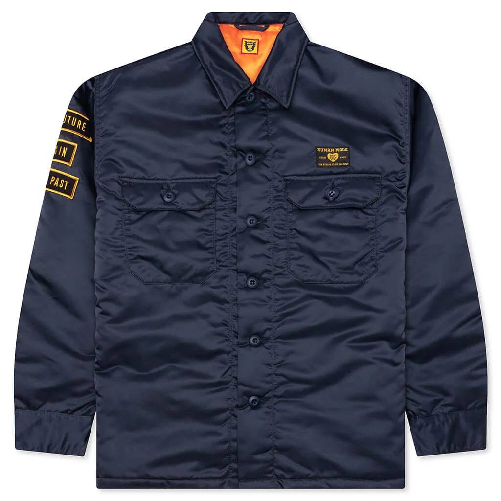 Padded CPO Shirt Navy