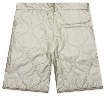 Pleaded Padded Shorts Sand