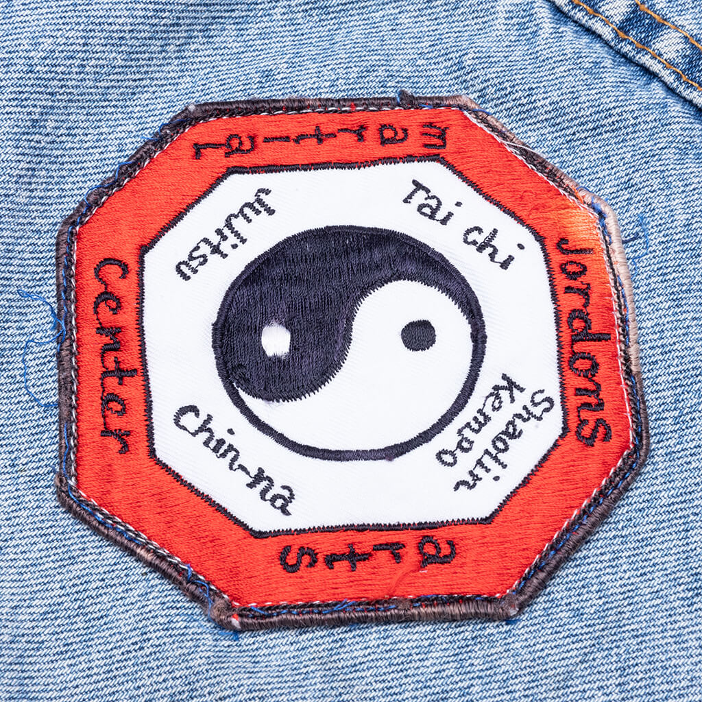 Charlatan Reversible Denim Baseball Jacket Indigo