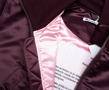 Technical Bomber Jacket Burgundy