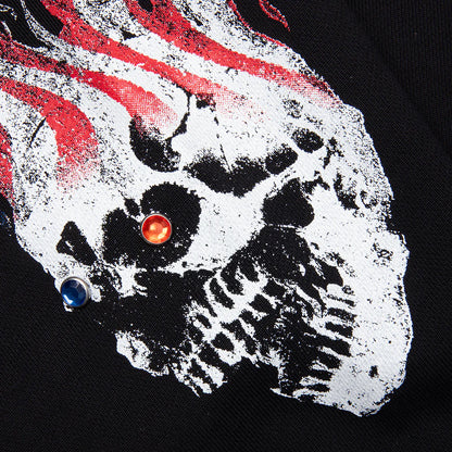 VLONE Flag Zip Up Hoodie Black