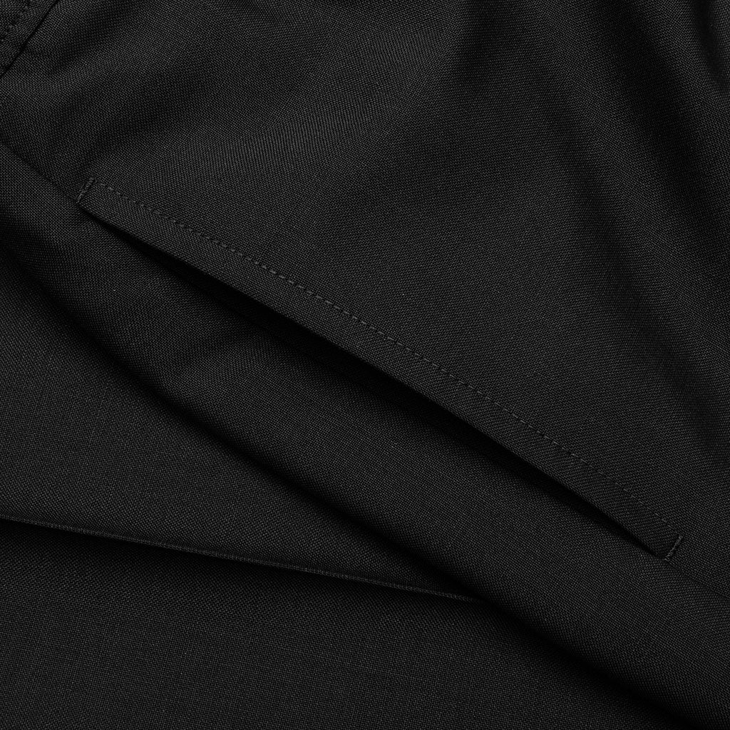 Slim Fit Formal Wool and Mohair Pants Black