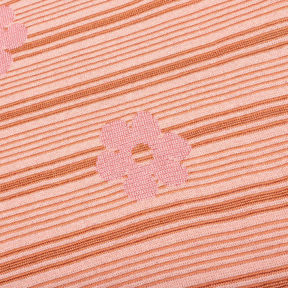 Striped Floral T Shirt Pink Gummy