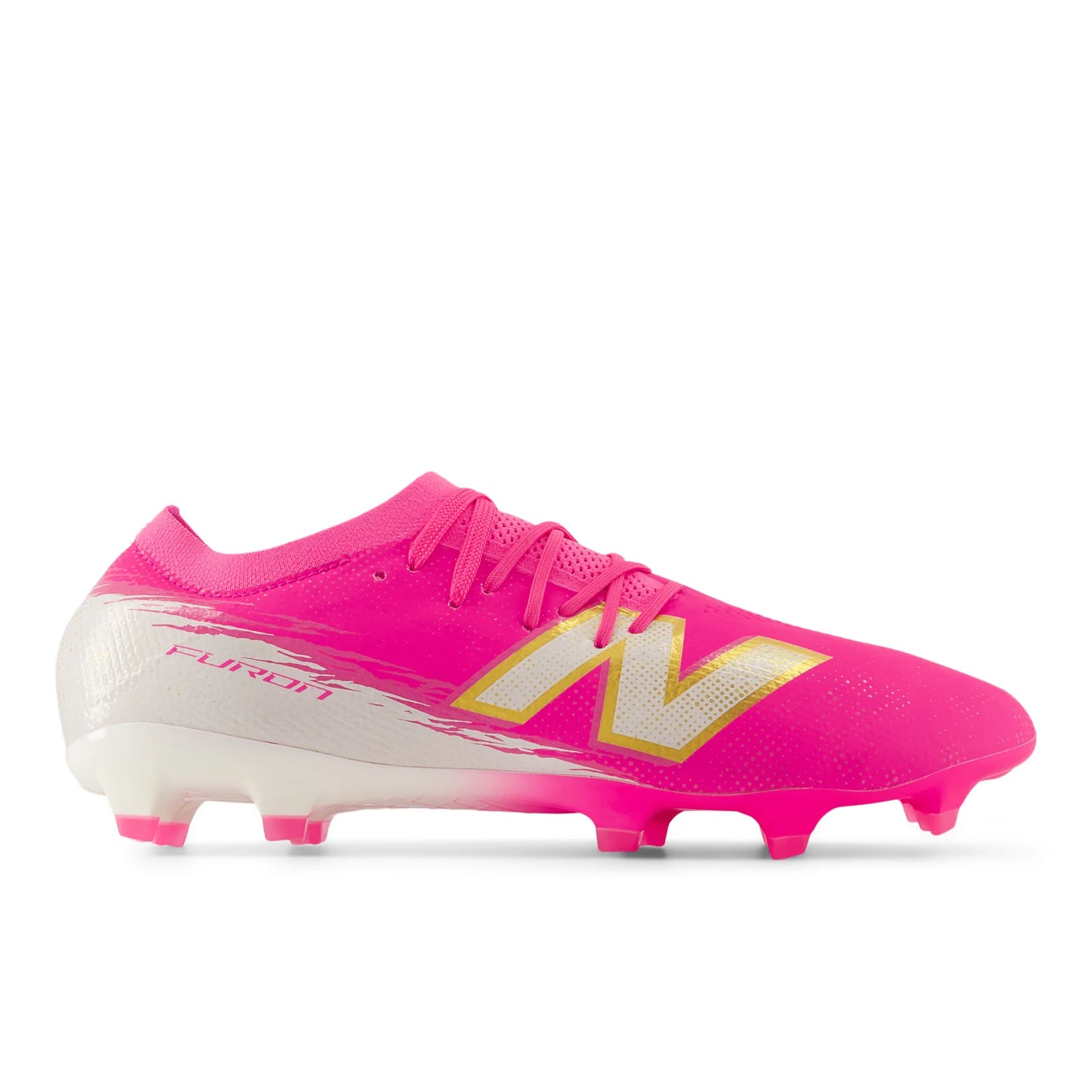 New Balance Furon Pro V8 FG Firm Ground Mens Soccer Cleats Pink Heat