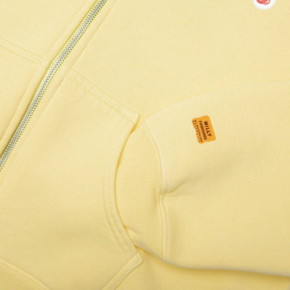 Willy Ropita Shrunken Zip Hoodie Pale Banana