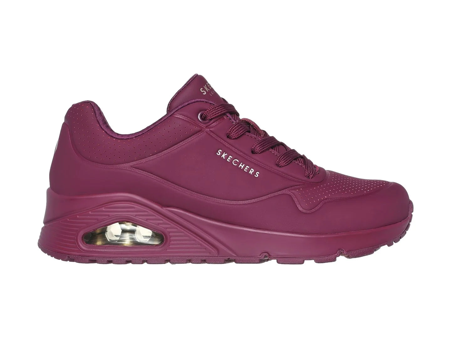 Tenis Skechers One Color Vino para Mujer