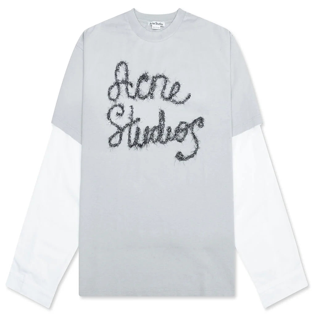 Layered Logo T Shirt Light Blue