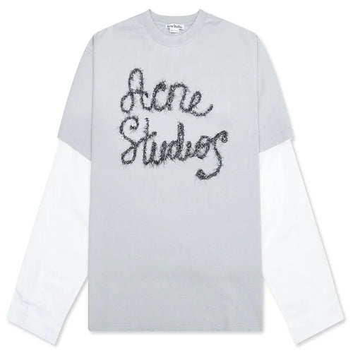 Layered Logo T Shirt Light Blue