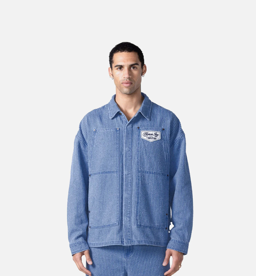 Spring Inc Cover Mens Long Sleeve Shirt Indigo