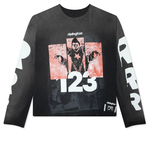 Left Out Enemy L S Tee Vintage Black