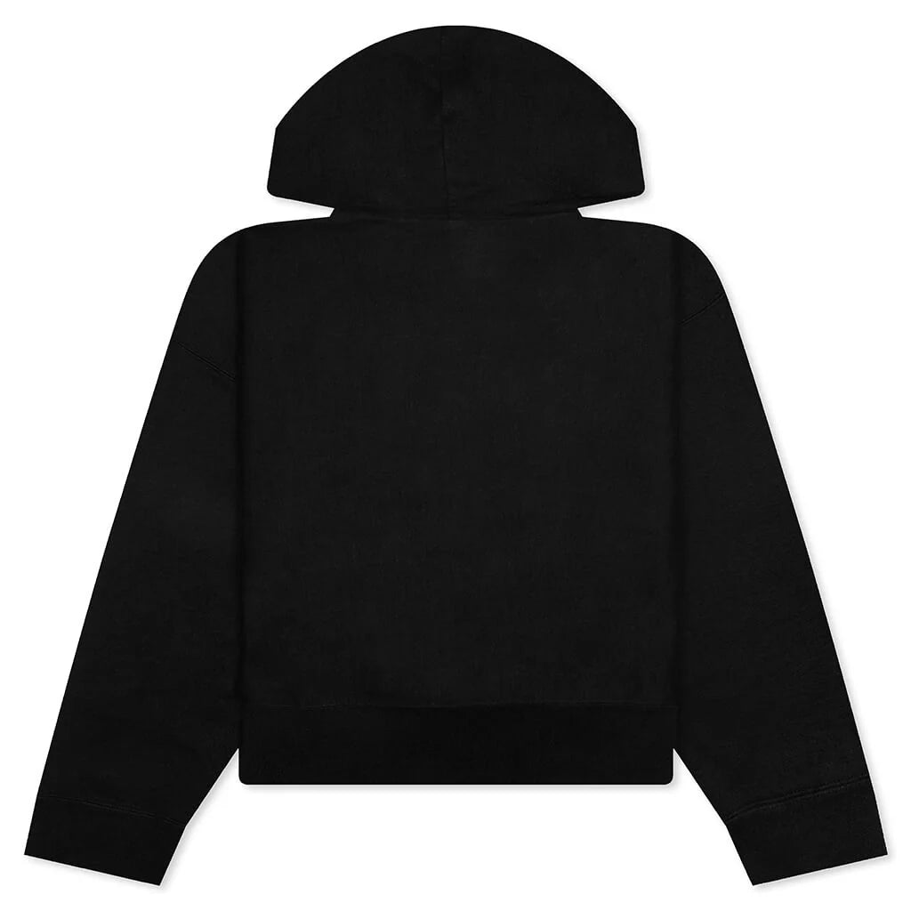 Big Size Hoodie Logo Black
