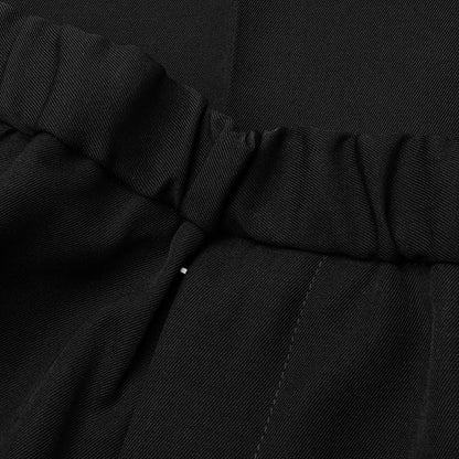 Sharp Gabardine Wool Trouser Black