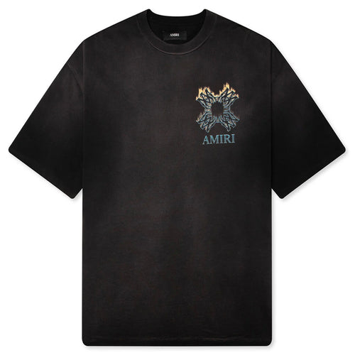 MA Quad Flames Oversized Tee Black