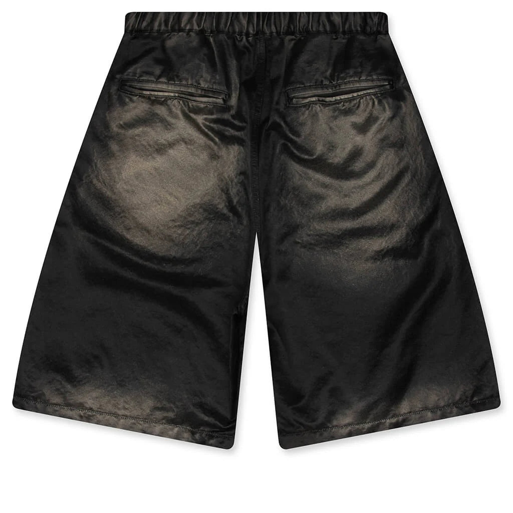 Sun Faded Like Satin Shorts Black