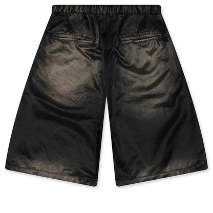 Sun Faded Like Satin Shorts Black