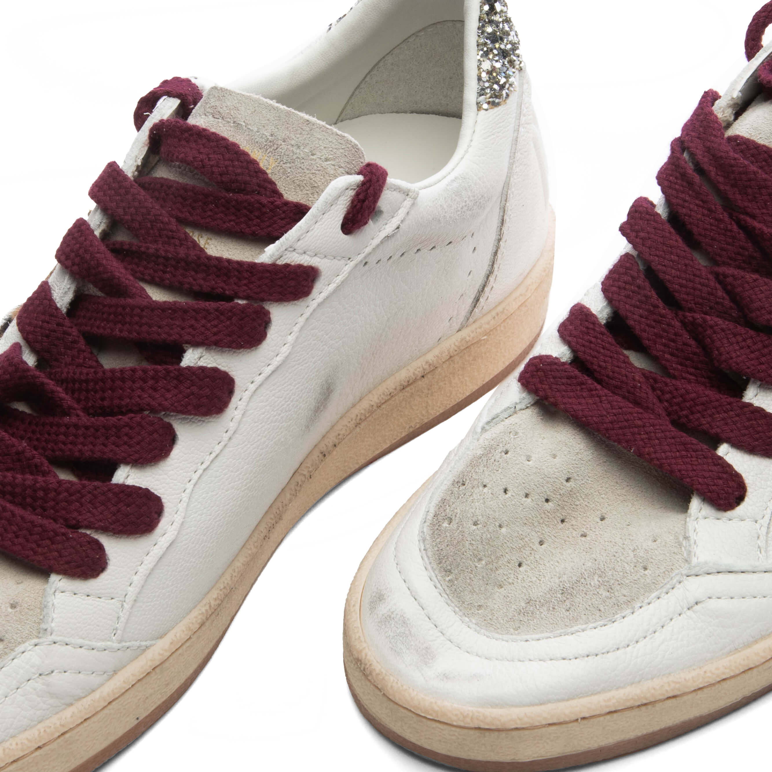 Womens Deluxe Brand Ball Star White Grey Horsy Platinum