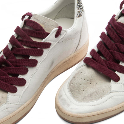 Womens Deluxe Brand Ball Star White Grey Horsy Platinum