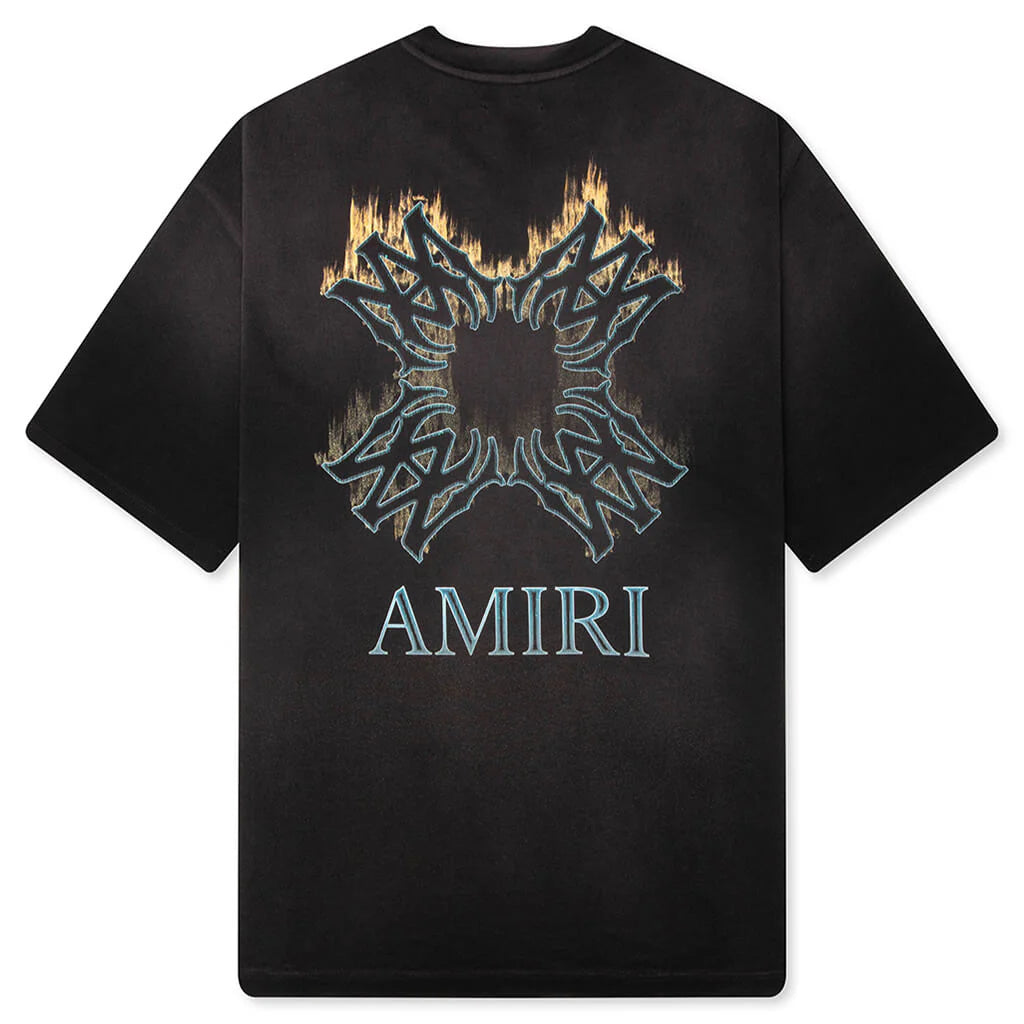 MA Quad Flames Oversized Tee Black