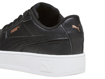 Tenis PUMA Carina Street Negro y Oro Rosa para Niña