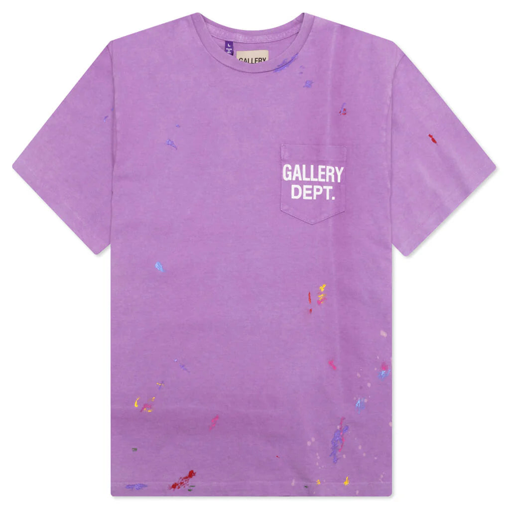 Vintage Logo Painted Tee Purple