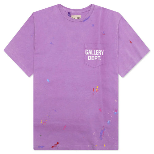 Vintage Logo Painted Tee Purple