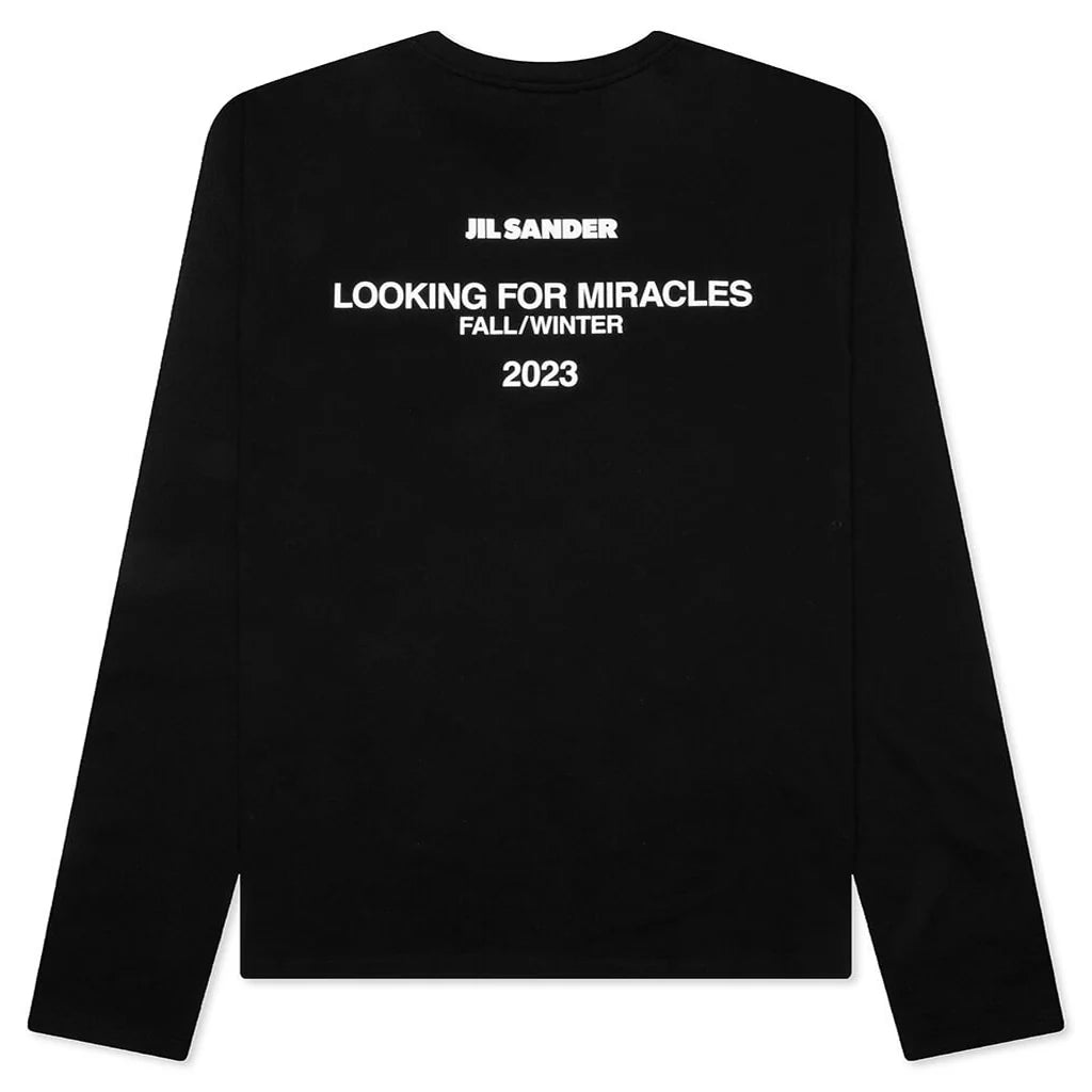 Layered Sweater With T Shirt Black
