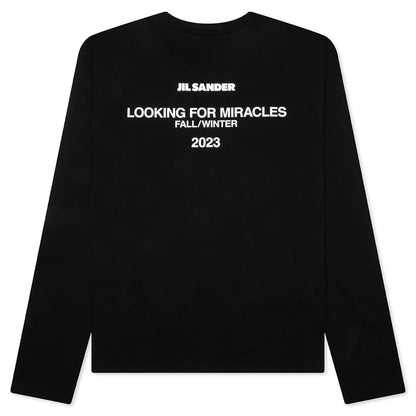 Layered Sweater With T Shirt Black