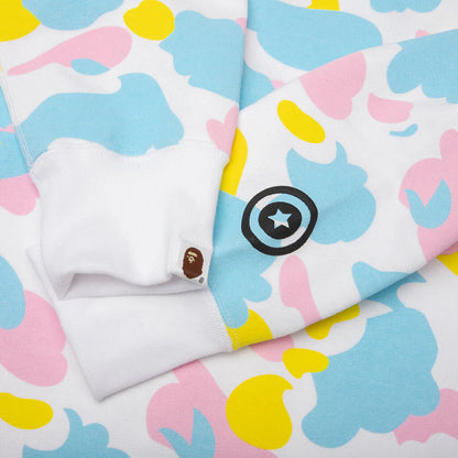 New Multi Camo Baby Milo Regular Fit Full Zip Hoodie White