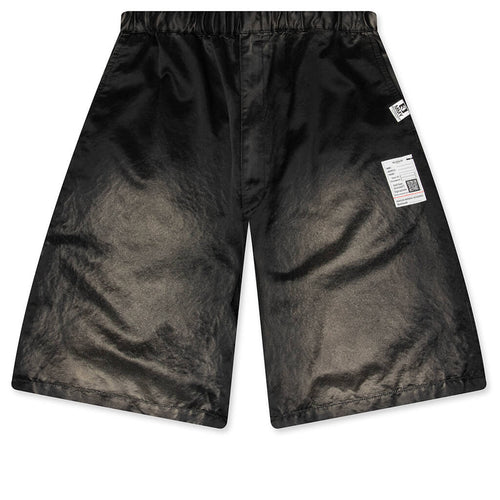 Sun Faded Like Satin Shorts Black