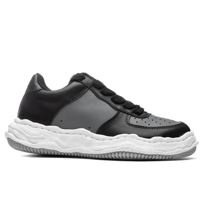 Wayne Low OG Sole Leather Sneaker Black Grey
