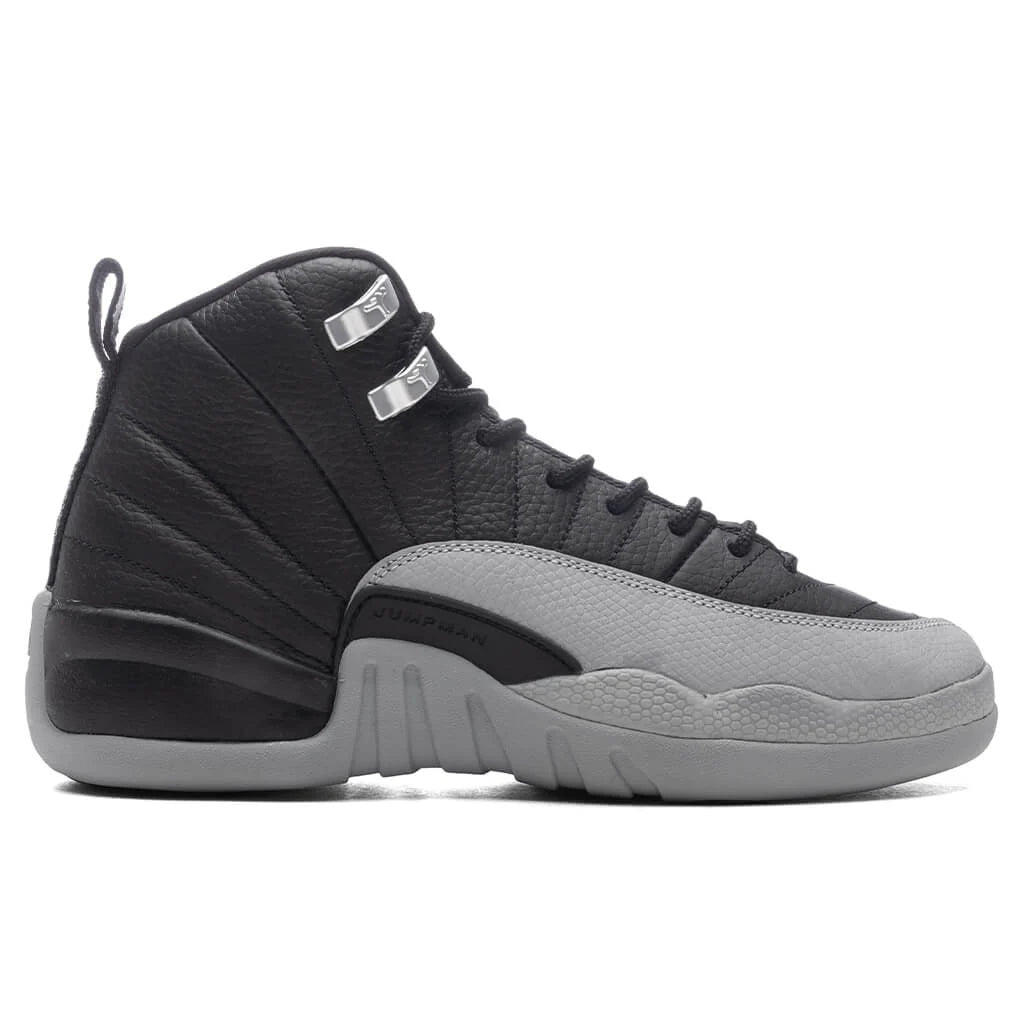 Air Jordan 12 Retro GS Barons Black Wolf Grey White