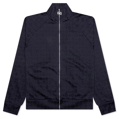 Vintage Full Zipped Tracksuit Sweatshirt Dark Blue