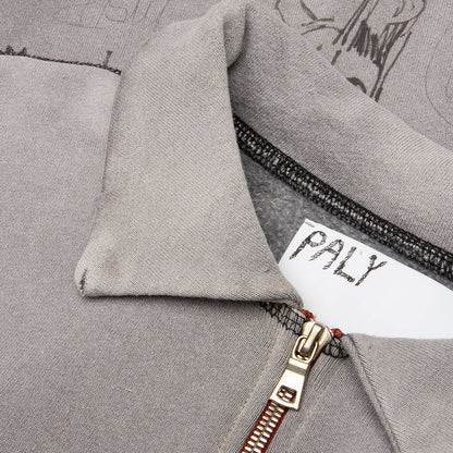 Sorry Bout That 1 4 Zip Crewneck Gray
