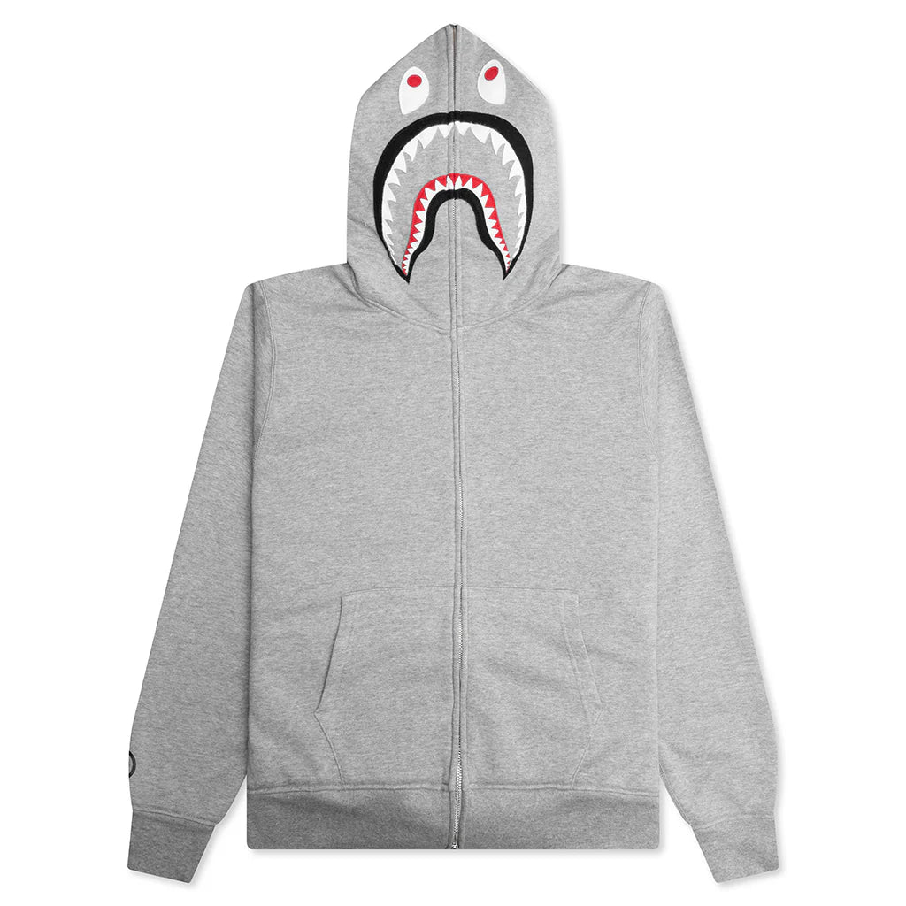 2nd Shark Full Zip Hoodie Gray