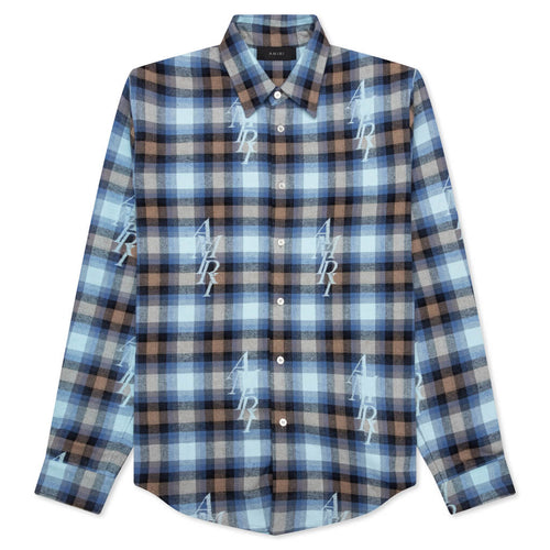 Staggered Plaid Flannel Legion Blue