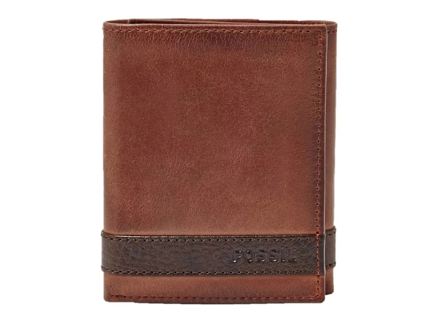 Cartera Fossil de Cuero Color Café