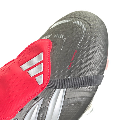 adidas Predator Pro Fold Over Tongue FG Mens Soccer Cleats Grey Red