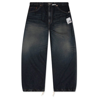 Light Denim Wide Pants Indigo