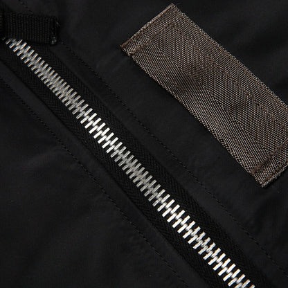Front Back Combined Flight Jacket Black
