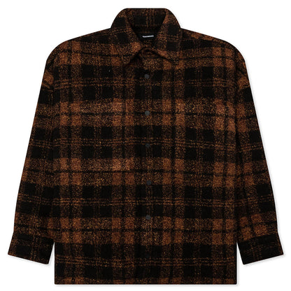 Plaid Padded Shirt Saffron