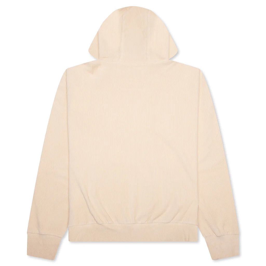 Boxy Fit Velvet Sweatshirt With Pocket Base Clay